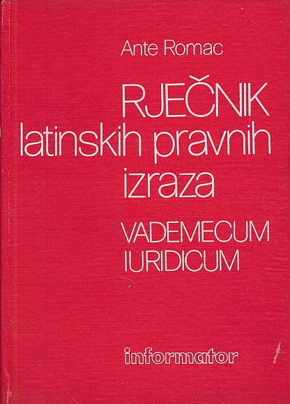 Rječnik latinskih pravnih izraza