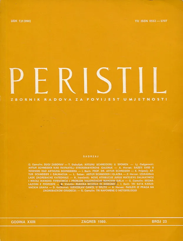 Peristil 23/1980