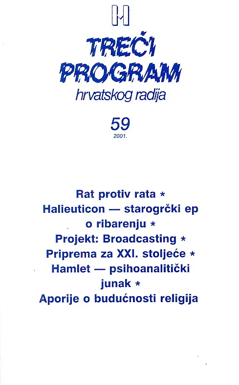 Treći program hrvatskog radija 59/2001