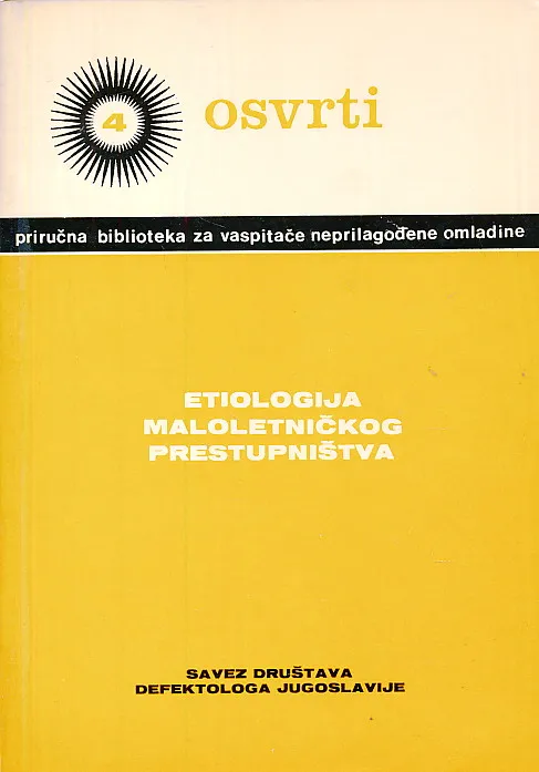 Etiologija maloletničkog prestupništva