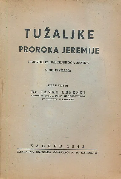 Tužaljke proroka Jeremije