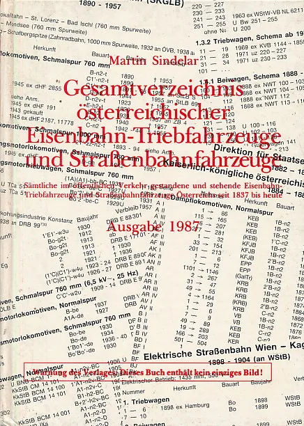 Gesamtverzeichnis österreichischer Eisenbahn