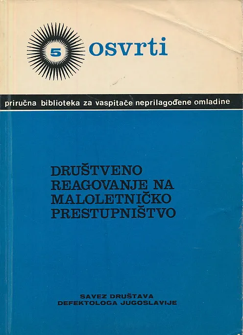Društveno reagovanje na maloletničko prestuprništvo