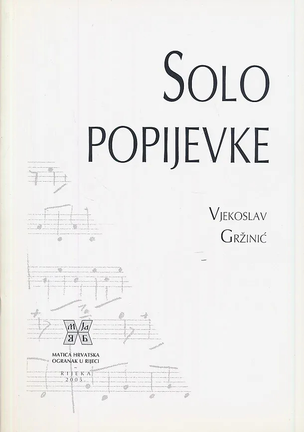 Solo popijevke - Tri istarske, Notturno