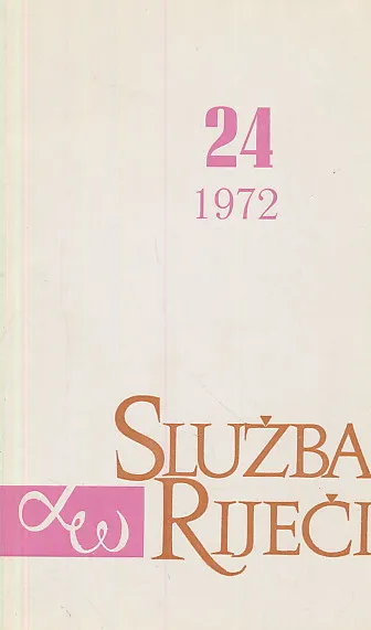Služba riječi 24/1972