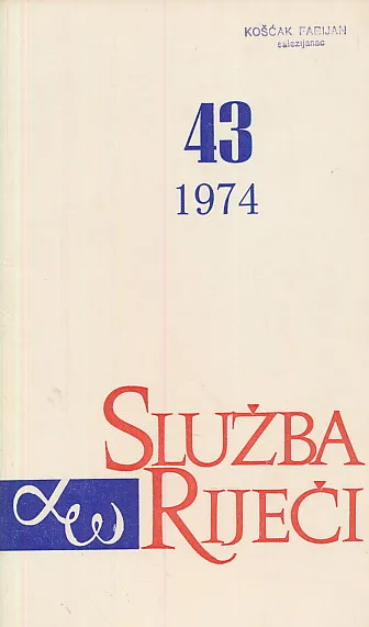 Služba riječi 43/1974