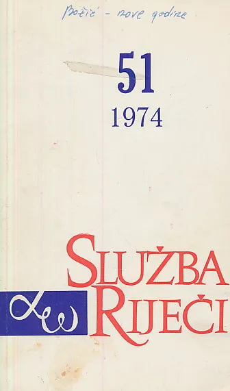 Služba riječi 51/1974
