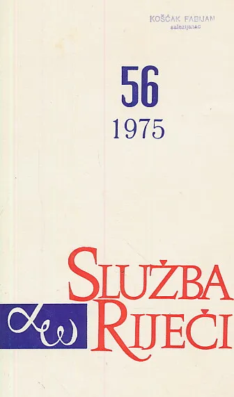 Služba riječi 56/1975