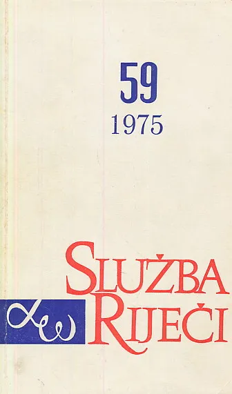 Služba riječi 59/1975