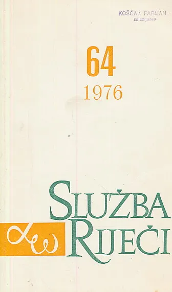 Služba riječi 64/1976