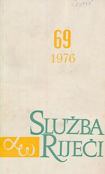 Služba riječi 69/1976