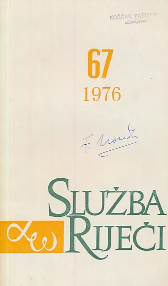 Služba riječi 67/1976