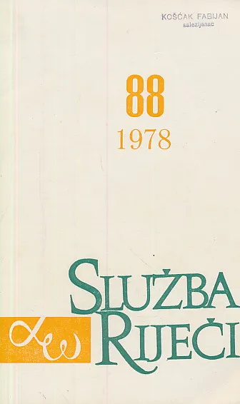 Služba riječi 88/1978