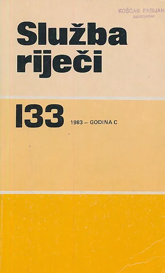 Služba riječi 133/1983