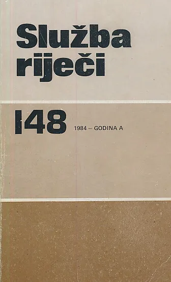Služba riječi 148/1984