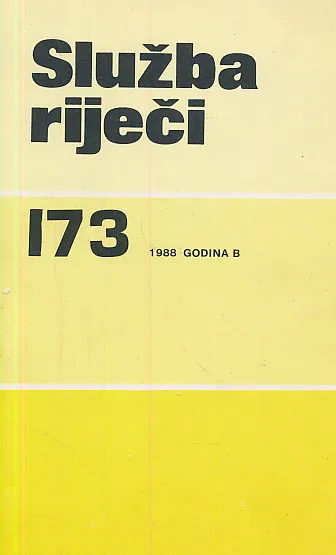 Služba riječi 173/1988