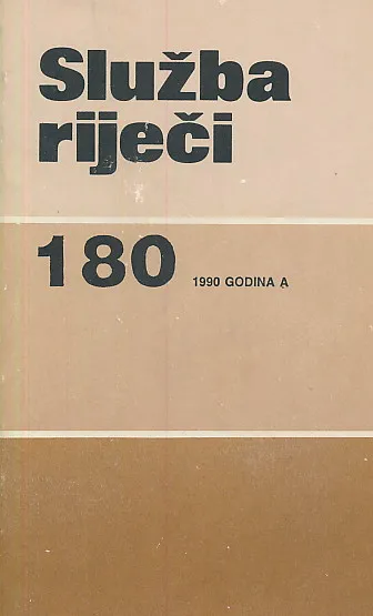 Služba riječi 180/1990
