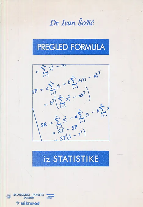 Pregled formula iz statisike