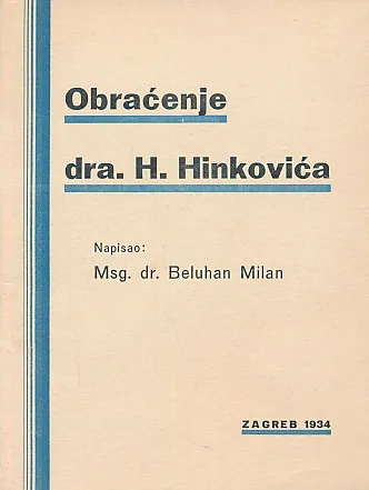 Obraćanje dra. H. Hinkovića