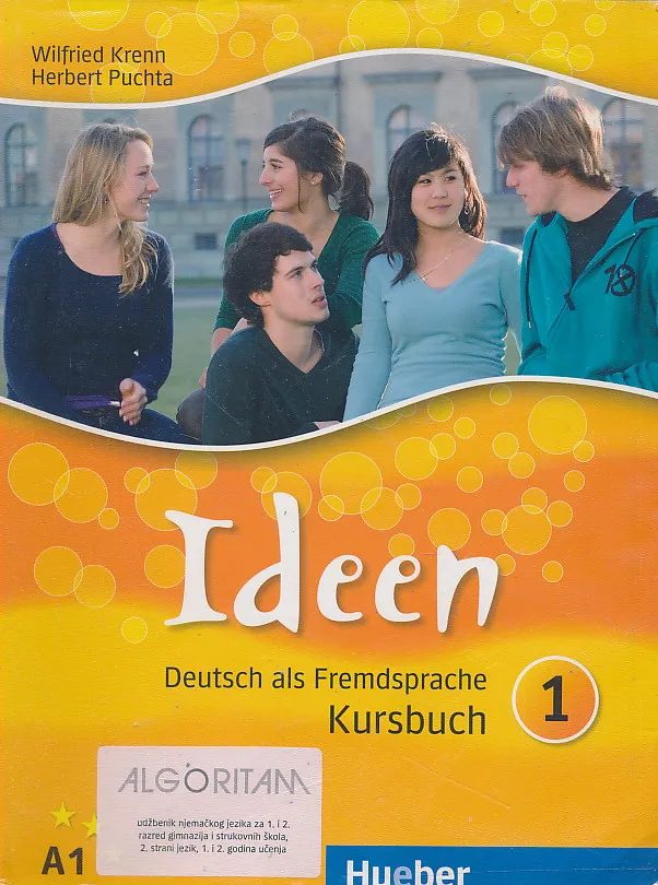 Ideen 1 Deutsch als Fremdsprache Kursbuch udžbenik njemačkog jezika za 1. i 2. razred gimnazija i strukovnih škola