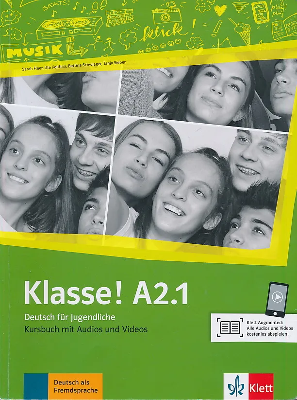 Klasse! A2.1 Deutsch für Jugendliche Kursbuch udžbenik za 3. razred gimnazija i strukovnih škola, 3. godina učenja, početnici, 2. strani jezik