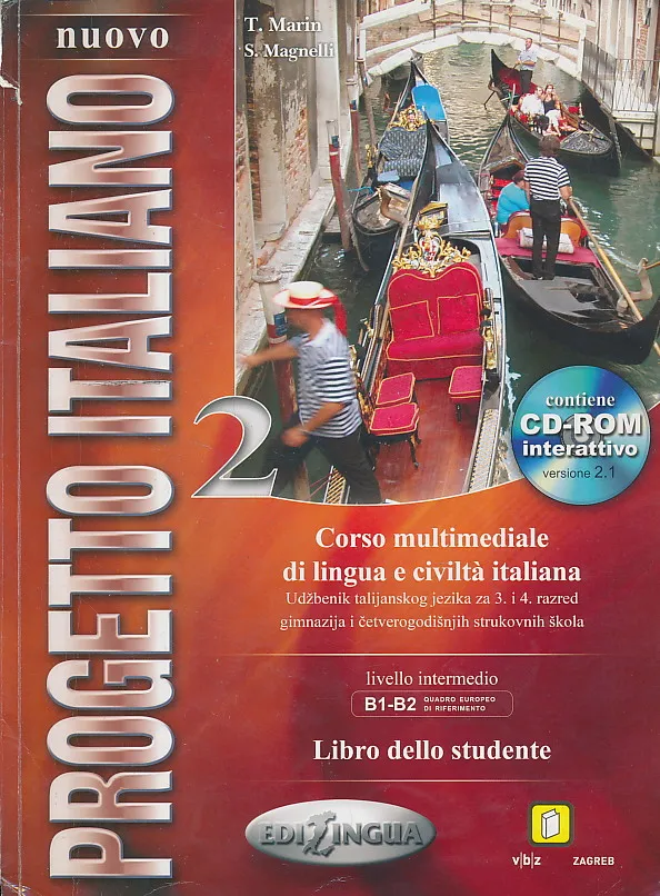 Nuovo progetto italiano 2 Libro dello studente udžbenik talijanskog jezika za 3. i 4. razred gimnazija i četverogodišnjih strukovnih škola