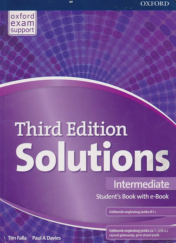 Solutions Third Edition Intermediate Student's Book udžbenik engleskog jezika B1+