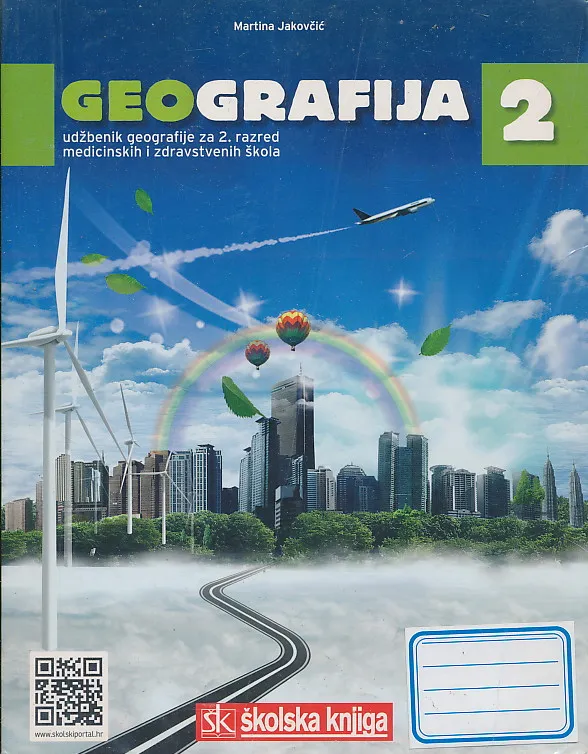 Geografija 2 udžbenik geografija za 2. razred medicinskih i zdravstvenih škola