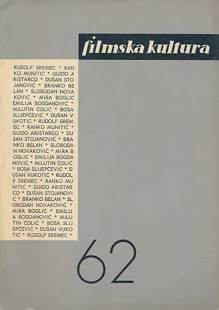 Filmska kultura 62/1968