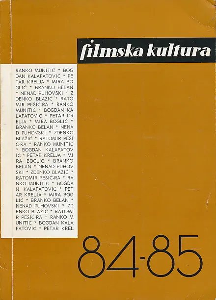 Filmska kultura 84-85/1972
