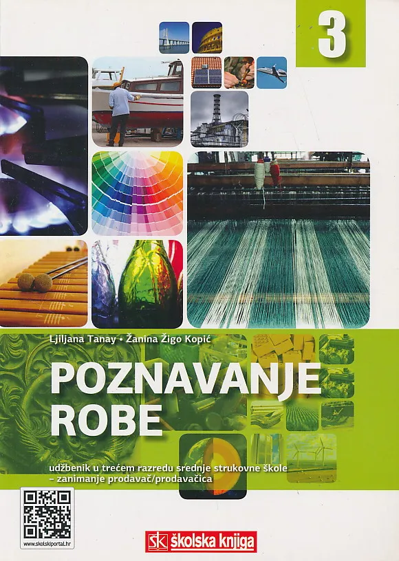 Poznavanje robe 3 udžbenik u trećem razredu srednje strukovne za zanimanje prodavač prodavačica