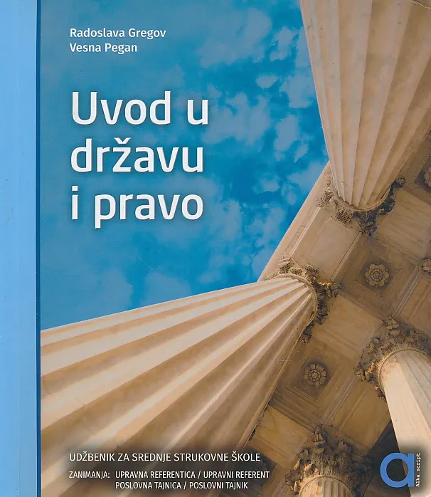 Uvod u državu i pravo udžbenik za srednje strukovne škole zanimanaj upravna referentica referent, poslovna tajnica tajnik