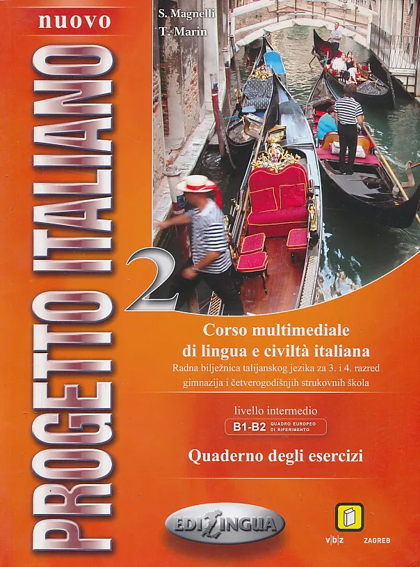 Nuovo progetto italiano 2 Quaderno degli esercizi radna bilježnica talijanskog jezika za 3. i 4. razred gimnazija i četverogodišnjih strukovnih škola