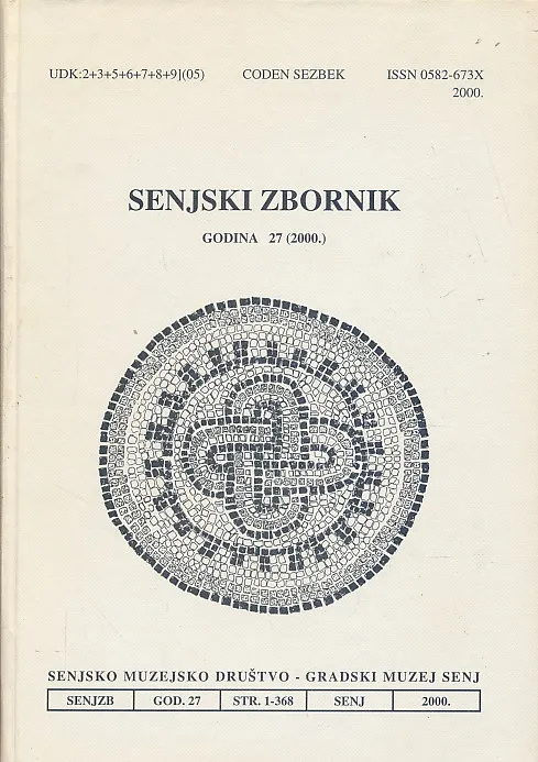 Senjski zbornik, godina 27/2000