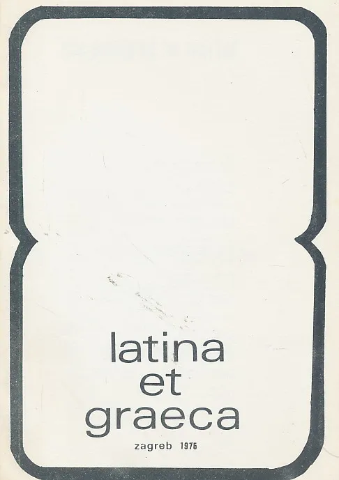 Latina et Graeca 8/1976