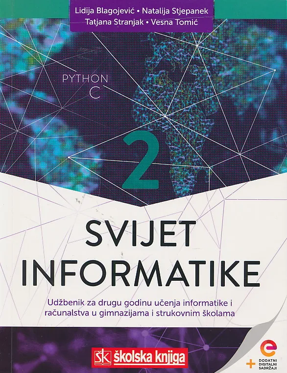 Svijet informatike 2 udžbenik za drugu godinu učenja informatike i računalstva u gimnazijama i strukovnim školama