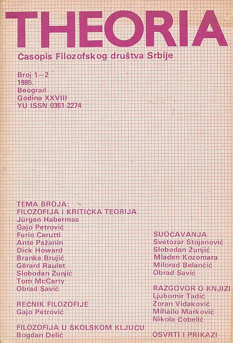 Theoria 1-2/1985