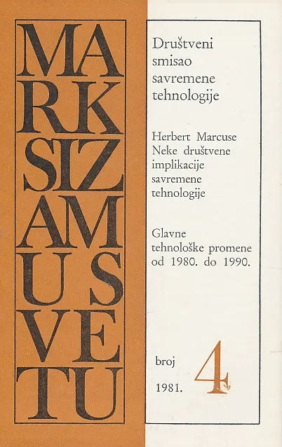 Marksizam u svetu 4/1981