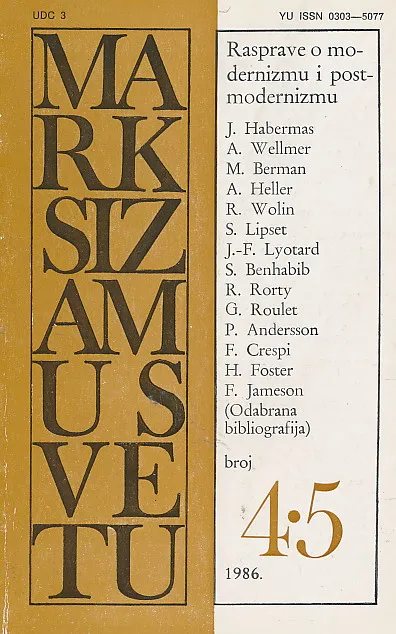 Marksizam u svetu 4-5/1986