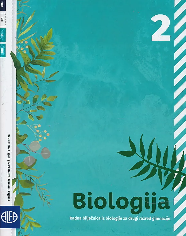 Biologija 2 radna bilježnica iz biologije za drugi razred gimnazije