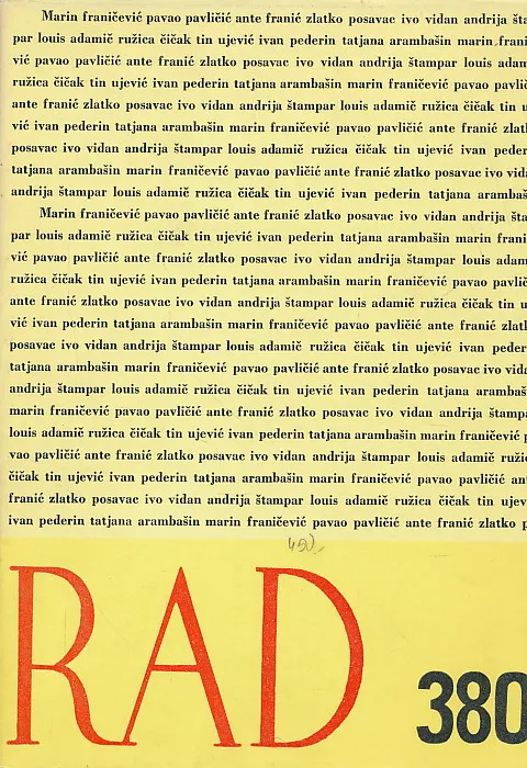 Rad JAZU, knjiga 380