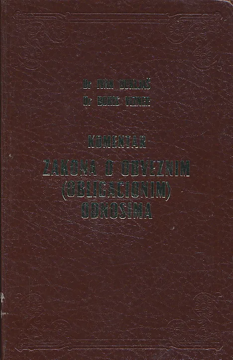 Komentar zakona o obveznim odnosima, Knj.3