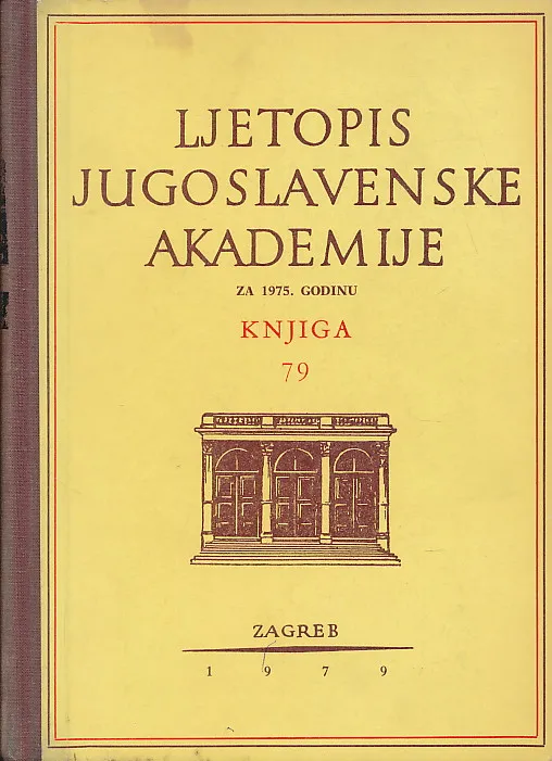 Ljetopis JAZU za godinu 1975., knjiga 79