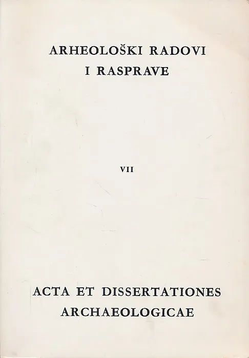 Arheološki radovi i rasprave VII