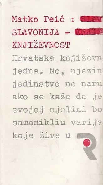 Slavonija - književnost