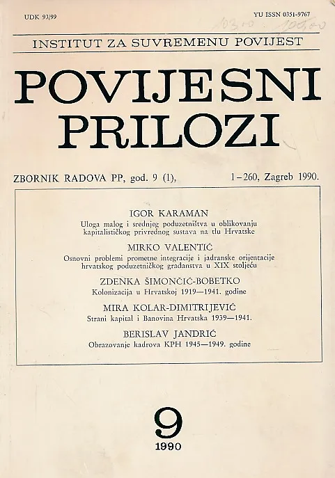 Povijesni prilozi 9/1990