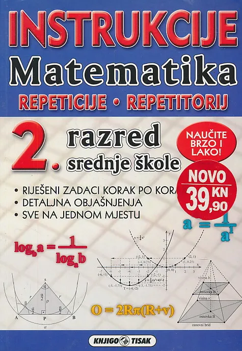 Instrukcije matematika 2. razred srednje škole