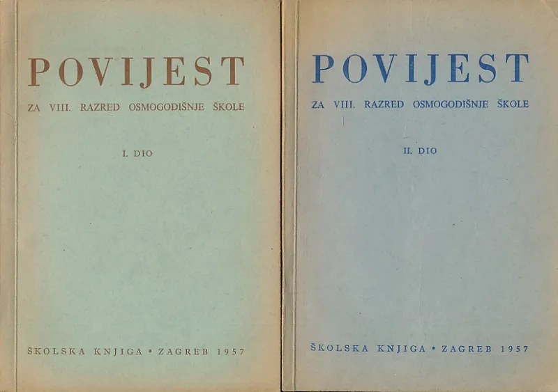 Povijest za VIII. razred osmogodišnje šk. I-II