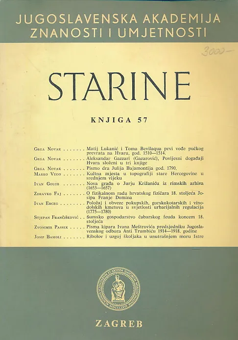 Starine, knjiga 57/1978