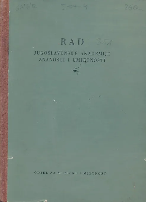 Rad JAZU, knjiga 351